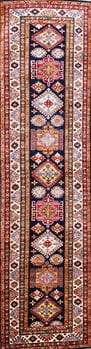 Kazak Exklusiv - Teppich aus Afghanistan ,  Ghazniwolle, Größe: 83x316cm Sonderpreis: € 1.030,-