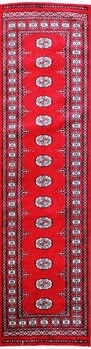 Bochara - Teppich aus Pakistan,  Schurwolle, Größe: 80x300cm Sonderpreis: € 566,-