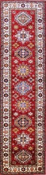 Kazak Exklusiv - Teppich aus Afghanistan ,  Ghazniwolle, Größe: 82x316cm Sonderpreis: € 1.018,-