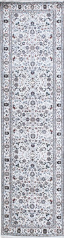 Nain - Teppich aus Indien,  Schafwolle/Seide, Größe: 85x305cm Sonderpreis: € 1.018,-