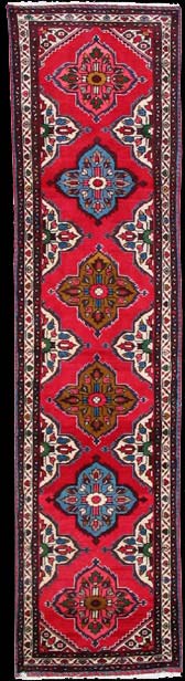 Rudbar - Teppich aus Orient,  Schurwolle, Größe: 75x308cm Sonderpreis: € 345,-