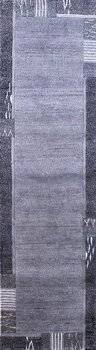 Linie-Natur-fein - Teppich aus Indien,  Schafwolle/Viskose, Größe: 81x298cm Sonderpreis: € 506,-
