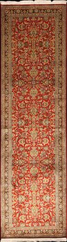 Kashmir-Seide - Teppich aus Kashmir,  Natur-Seide, Größe: 76x273cm Sonderpreis: € 1.456,-