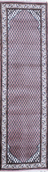 Mir - Teppich aus Indien,  Schurwolle, Größe: 74x265cm Sonderpreis: € 617,-