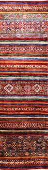 Gabbeh-Loribaff - Teppich aus Afghanistan ,  Ghazniwolle, Größe: 86x314cm Sonderpreis: € 1.344,-