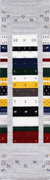 Gabbeh-Loom - Teppich aus Indien,  Schurwolle, Größe: 85x303cm Sonderpreis: € 540,-