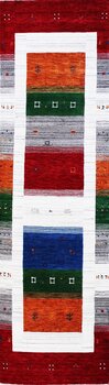 Gabbeh-Loom - Teppich aus Indien,  Schurwolle, Größe: 86x306cm Sonderpreis: € 552,-