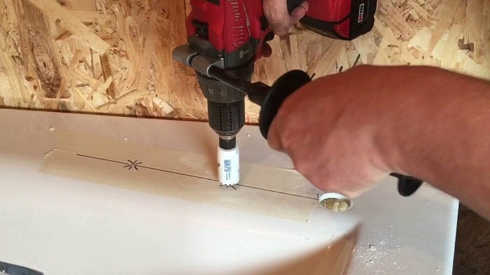 Сверление ванны