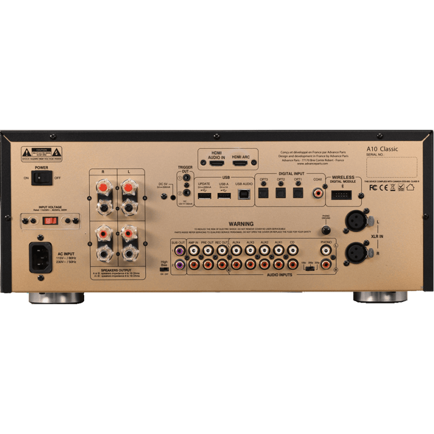 Advance Intégré Préamp tubes A10 Classic