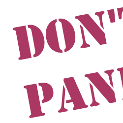 don't panic in your presentation