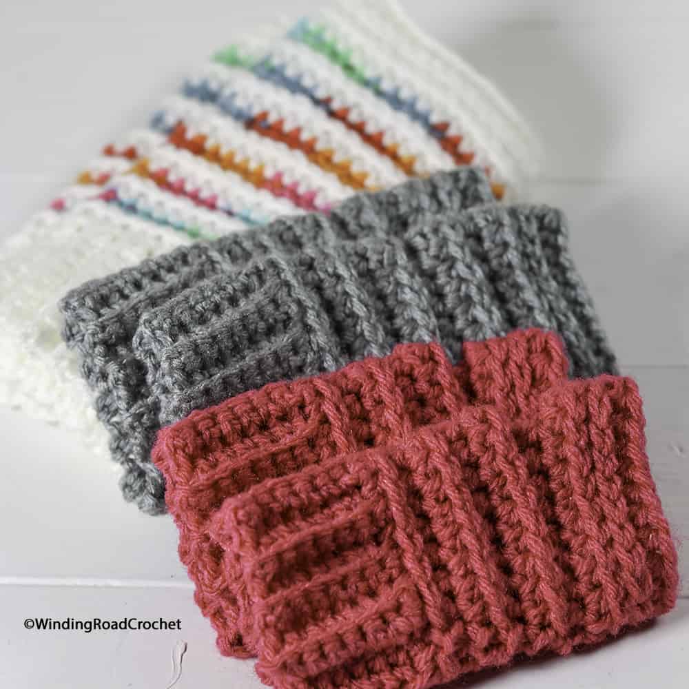 Stay a little warmer with these pretty crochet wrist warmers. Free crochet pattern and video tutorial. Plus a link to a matching beanie.