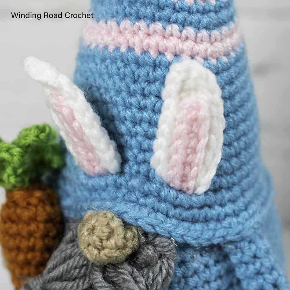 This crochet bunny gnome will help you have a happy spring! Just follow the free crochet pattern to learn how to make this crochet gnome.