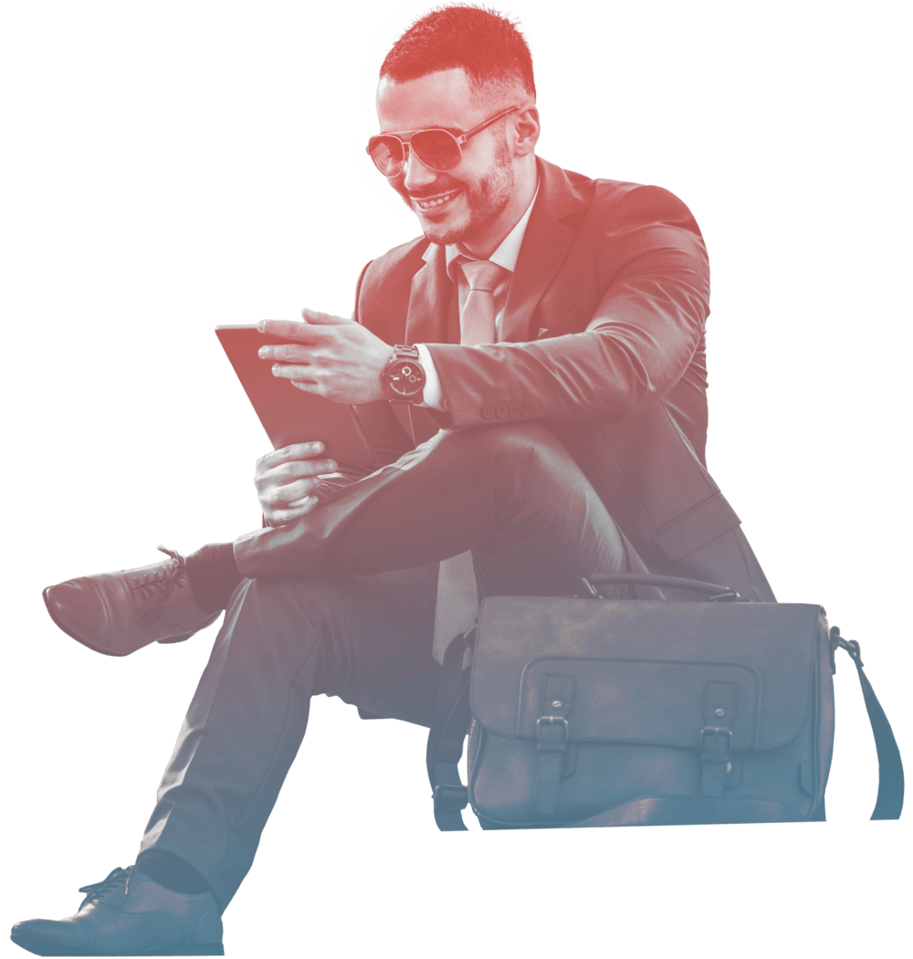 ManSittingPhoneBag ManSittingPhoneBag