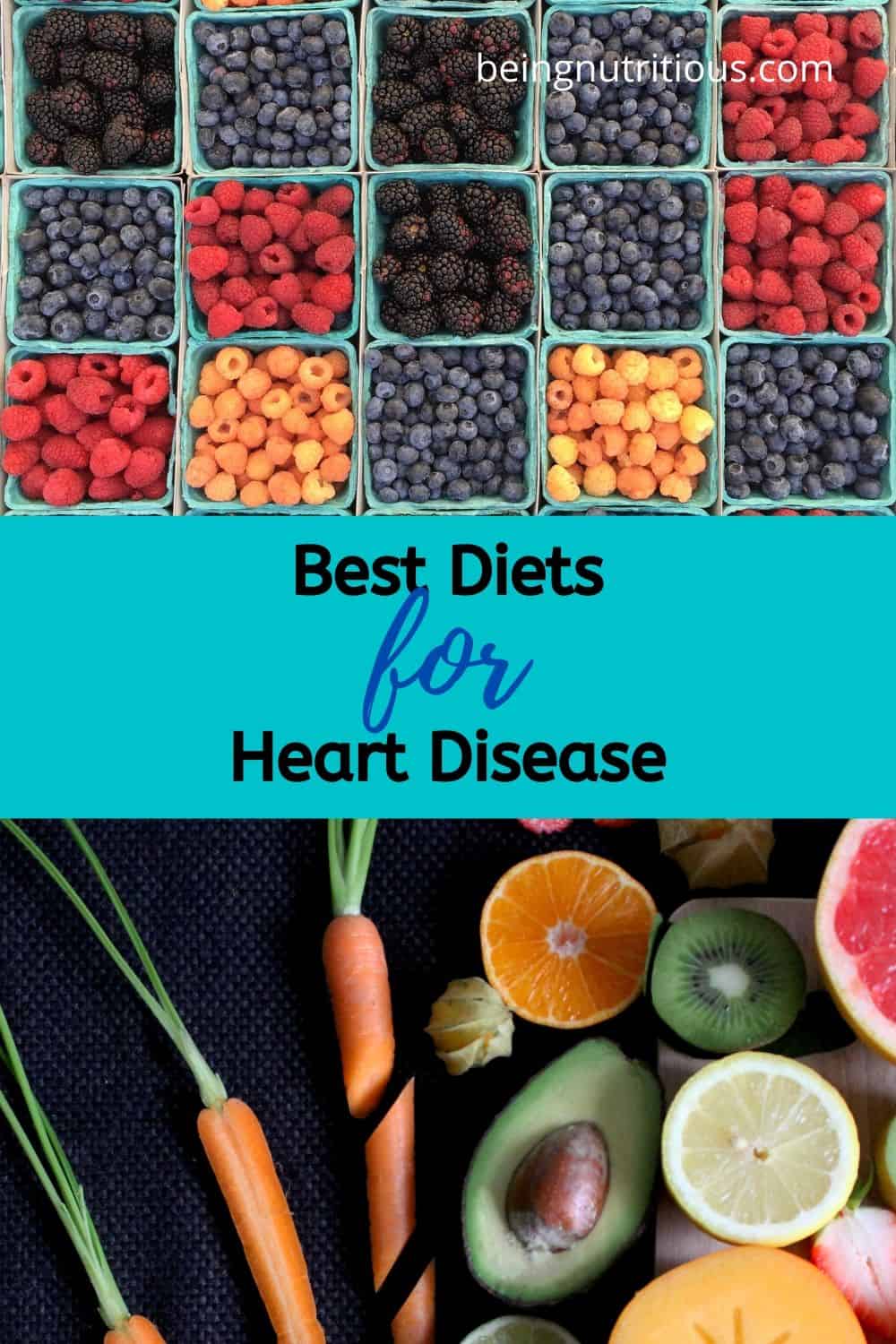Pinterest image for the Best diets for heart disease