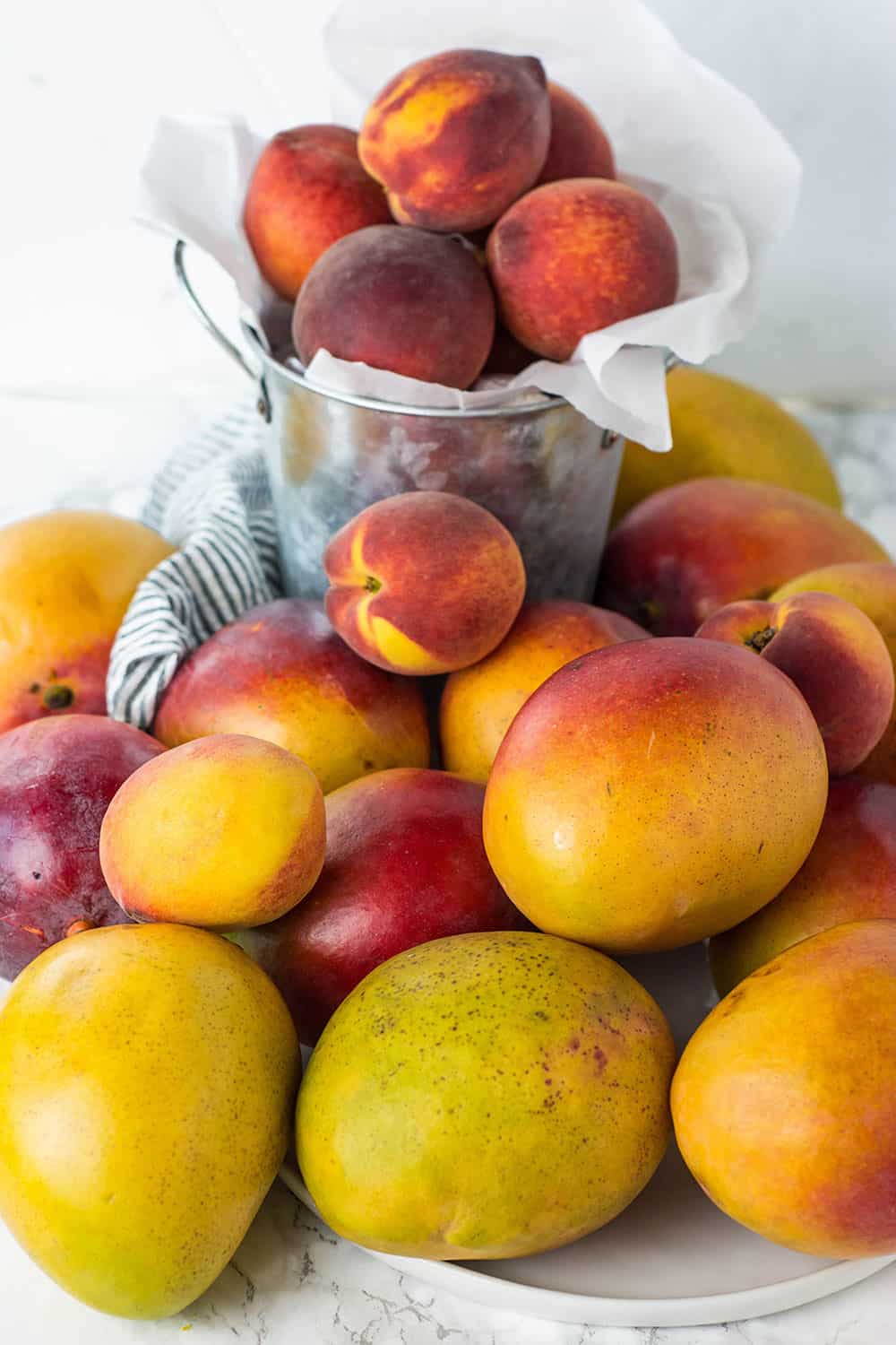 Mango Peach Smoothie Bowl Healthier Steps