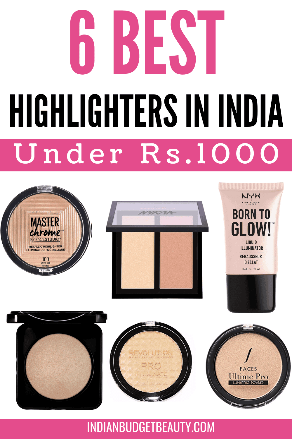 Here are the best highlighter in india under Rs.1000. These are some of the best highlighter for brown skin. Check it out now to know which is the best drugstore highlighter under 10 Best Highlighter Under Rs.1000