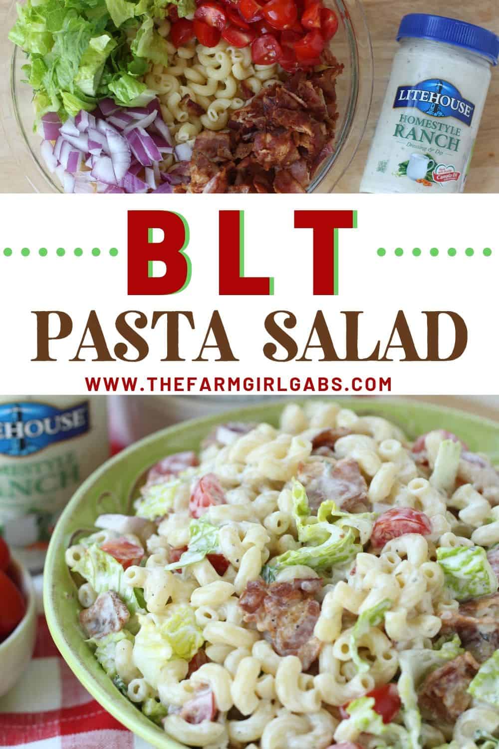 Blt Pasta Salad The Farm Girl Gabs