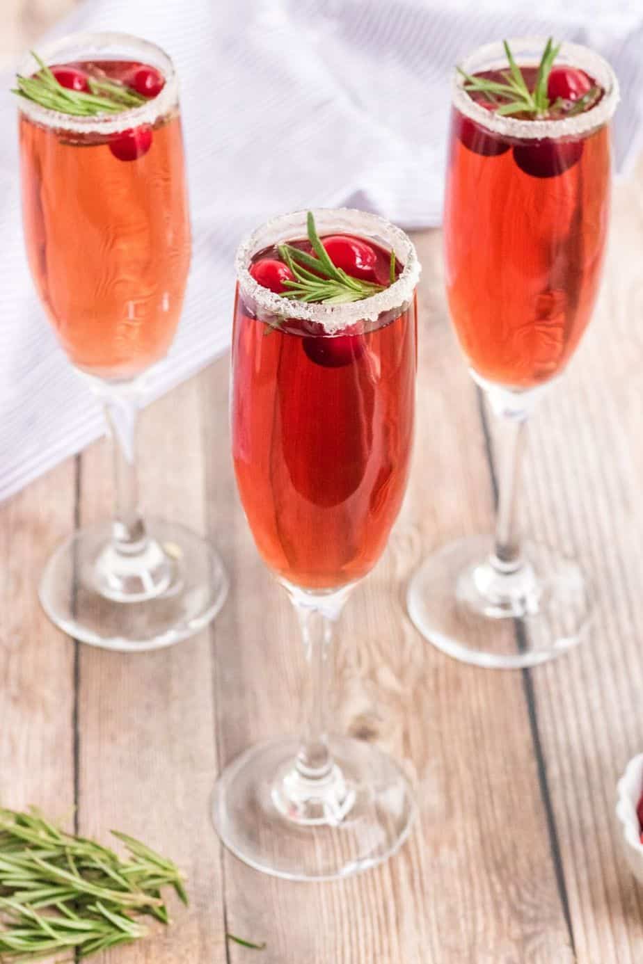 Toast the holiday season with this refreshing Cranberry Mimosa. This seasonal drink is perfect to serve at Thanksgiving, Christmas or to ring in the New Year.