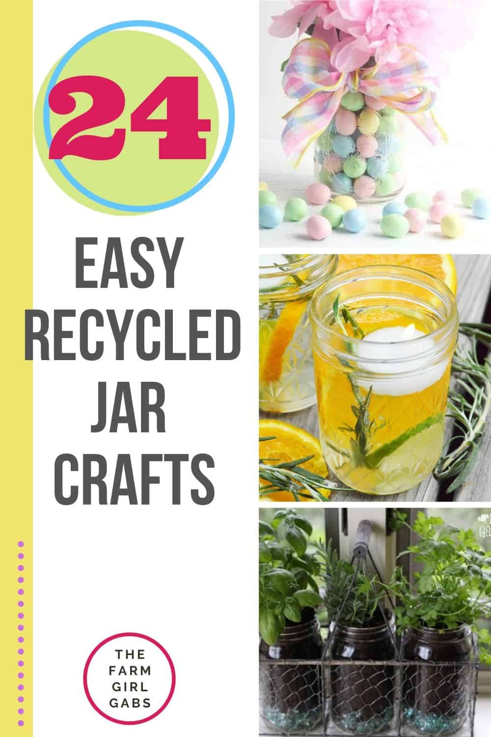 Have a few empty mason jars in your pantry. Get creative and make one of these easy DIY Recycled Glass Jar Crafts.