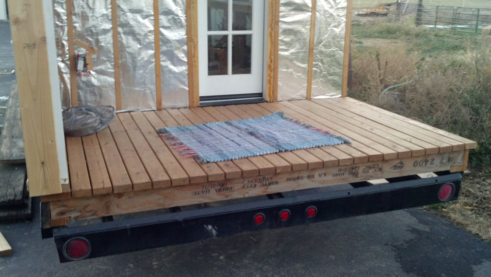 and Unce Bob sent me a home made rug for my tiny house, from one tiny house builder to another! :)