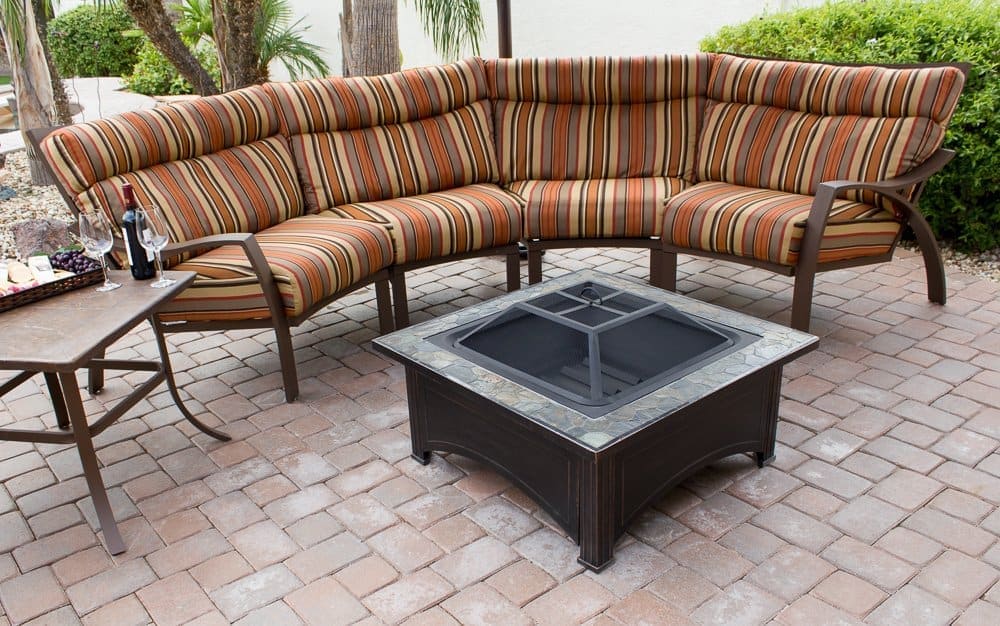 AZ Patio Heaters Fire Pit with Square Table