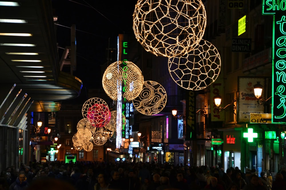 Luci di Natale a Madrid