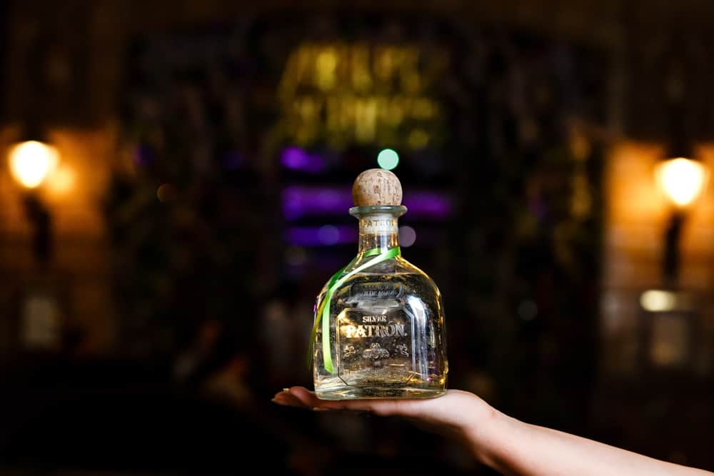 Commercial photoshoot for silver patron in manchester at alberts