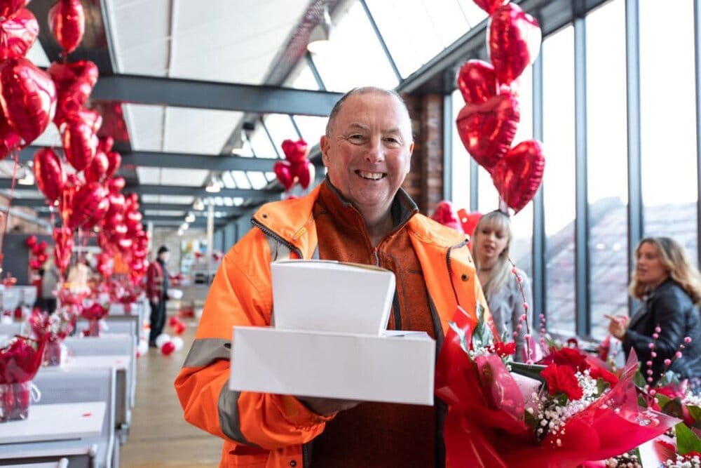 Valentines day office party in bury