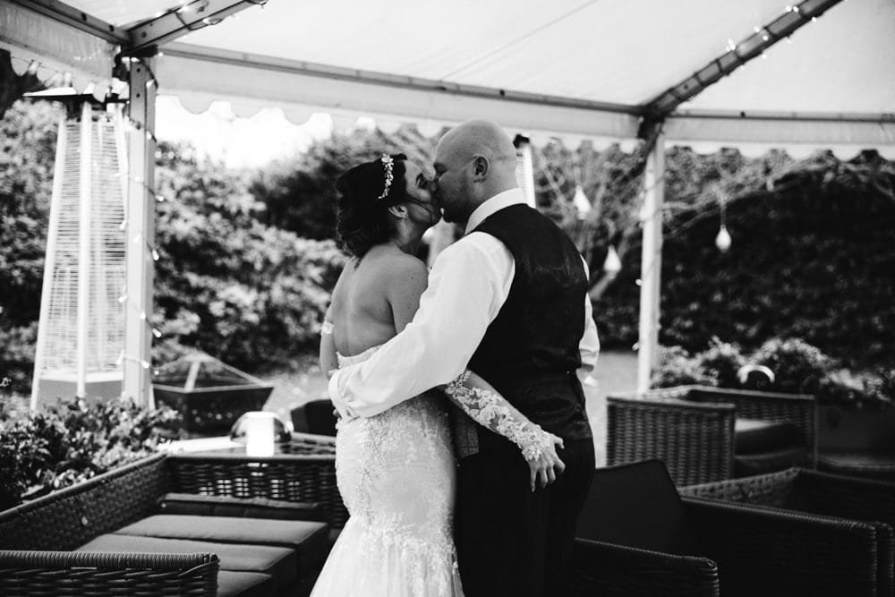 bride and groom moment at soughton hall