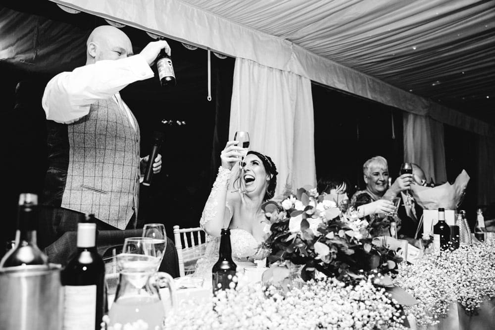 grooms toast at soughton hall