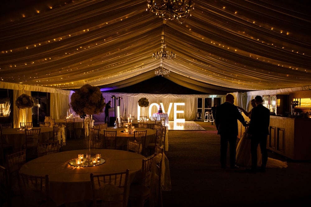 evening reception at soughton hall