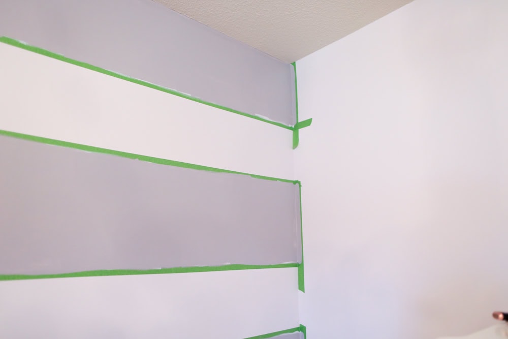 How to Paint Stripes on Walls (like a professional with step by step photos)