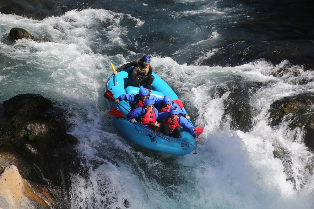 Whitewater rafting over Husam FAlls with zollers outdoor odysseys