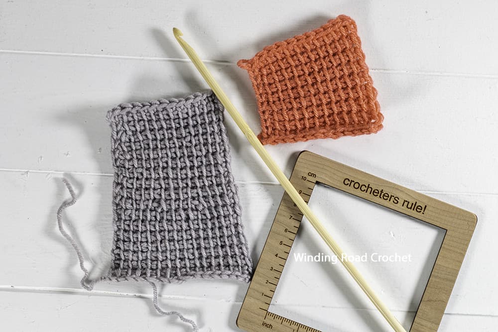 Learn all the basics of Tunisian crochet with this free online course. Lesson one covers all the basics and the Tunisian simple stitch.