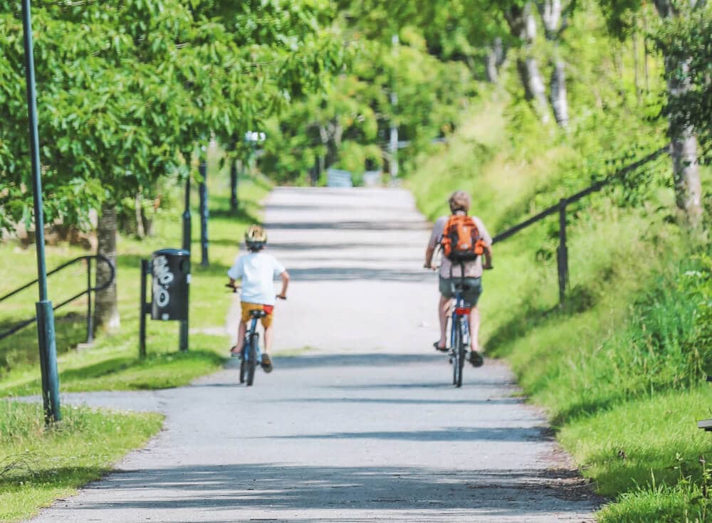 Bicycling with Parent