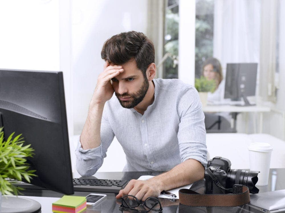 Small Business Bankruptcy Small Business Owner Struggling with Bankruptcy