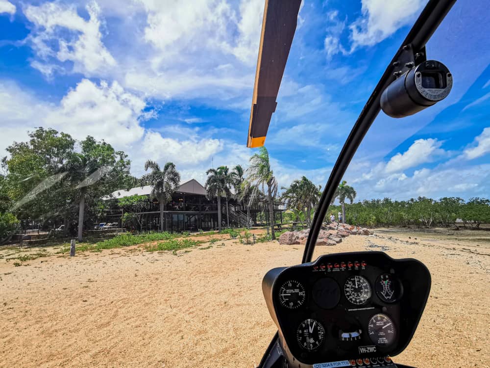 Taking off on the beach