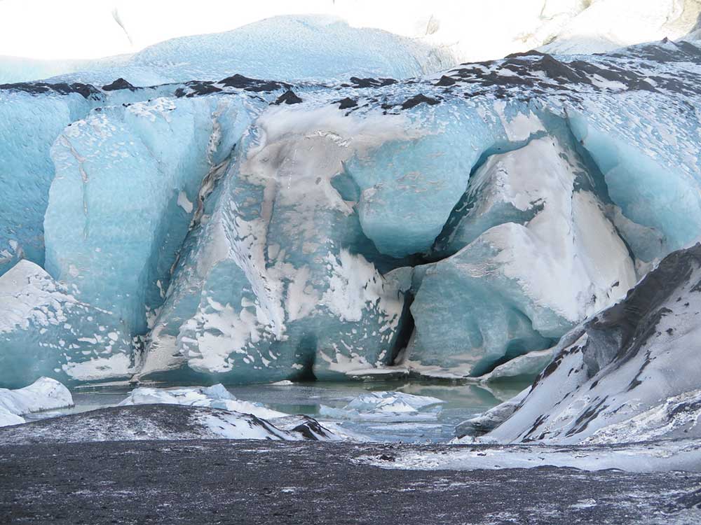 Senderismo por glaciares en Islandia - Sólheimajökull - Detalle