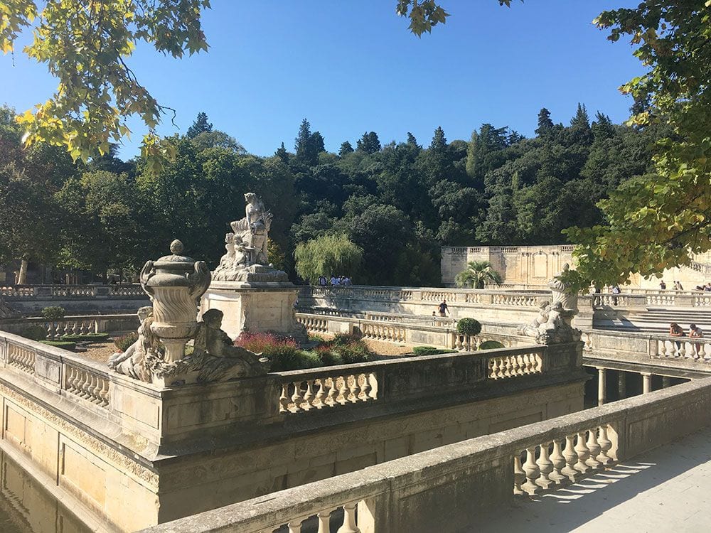 Escapadas en tren desde Barcelona al Sur de Francia - Nîmes - Les Jardins de la Fontaine