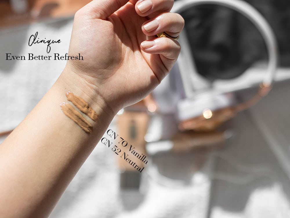 clinique even better makeup swatche refresh