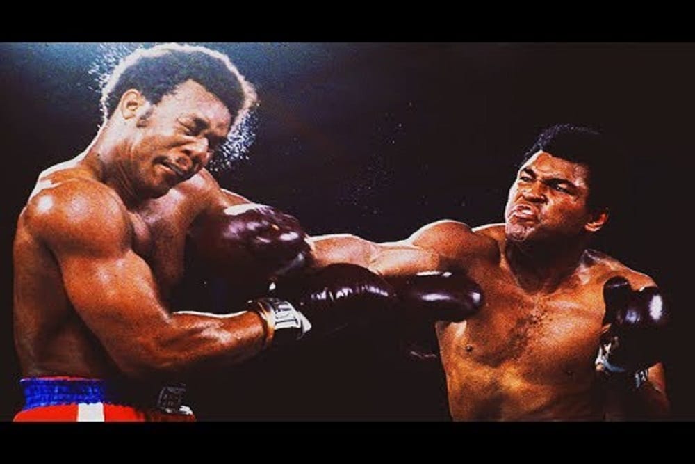 Muhammad Ali and George Foreman fight