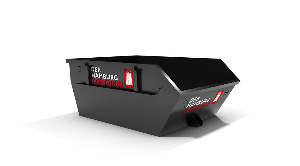 Absetzcontainer mit 3 Kubikmeter Fassungsvermögen