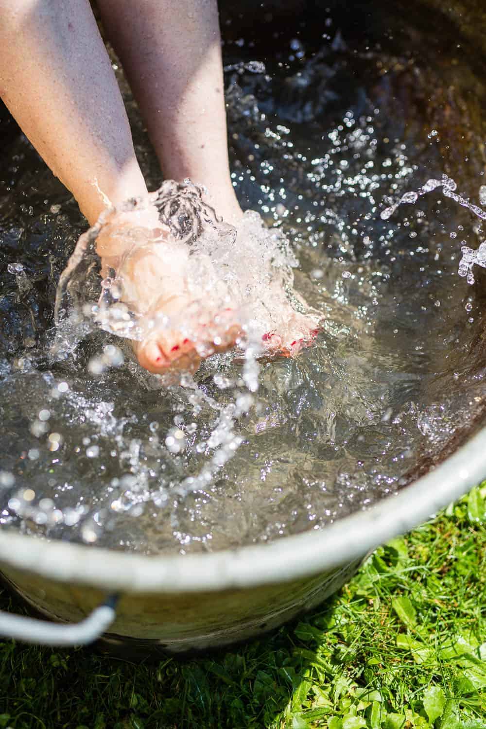 Nachhaltig duschen, Wasser auffangen