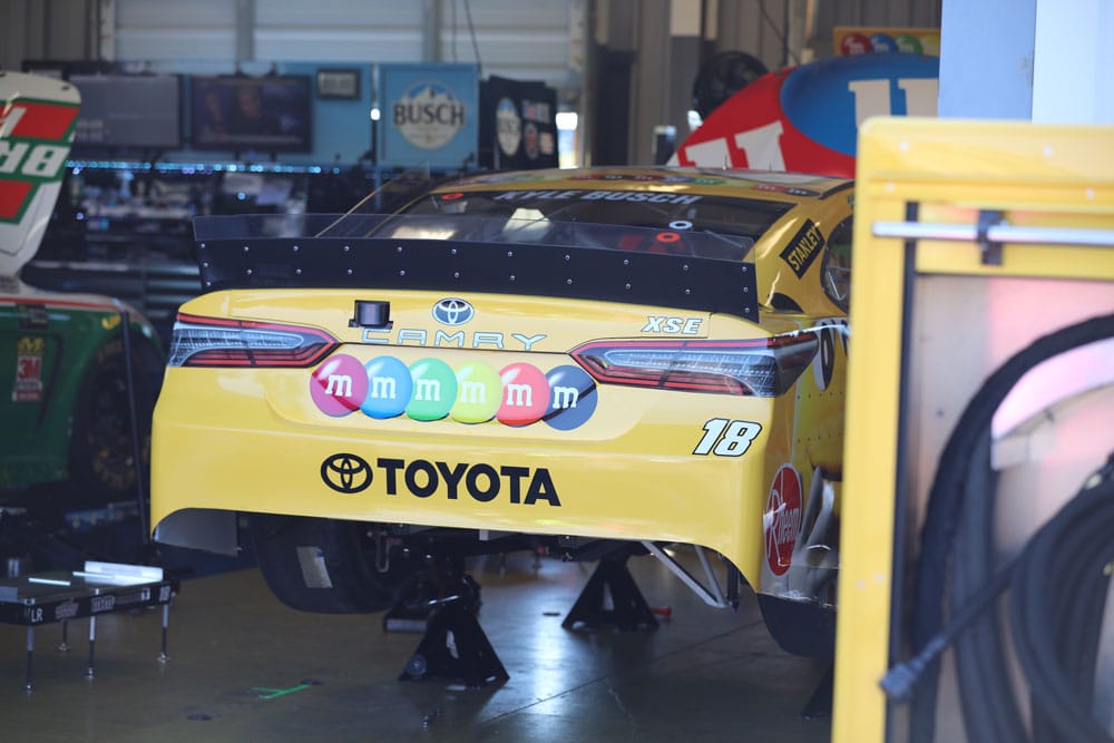 Garage tour of Kyle Busch's Camry