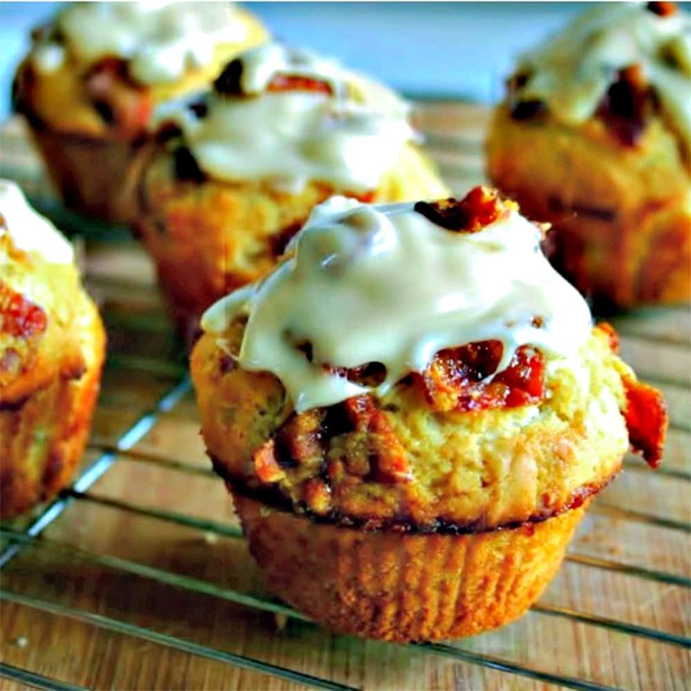 Maple-Glazed Bacon Muffins - Life, Love, and Good Food