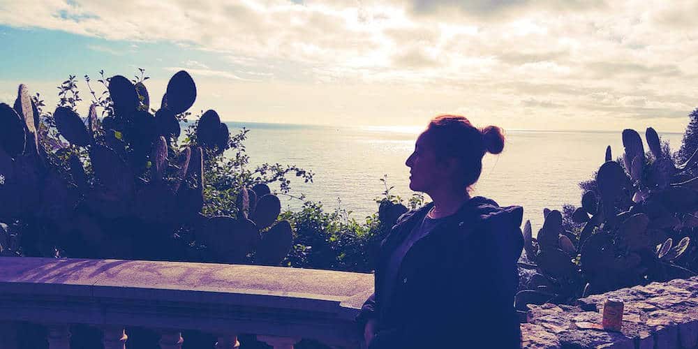 Looking out over the harbour on Castle Hill in Nice