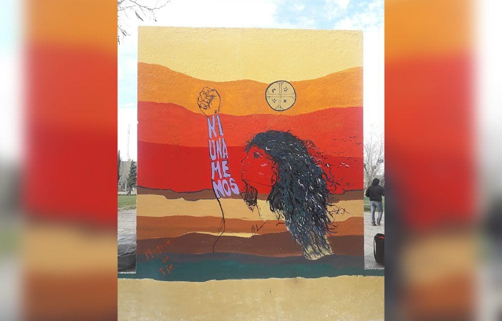 Sentido mural en Paso de Indios contra la violencia de género