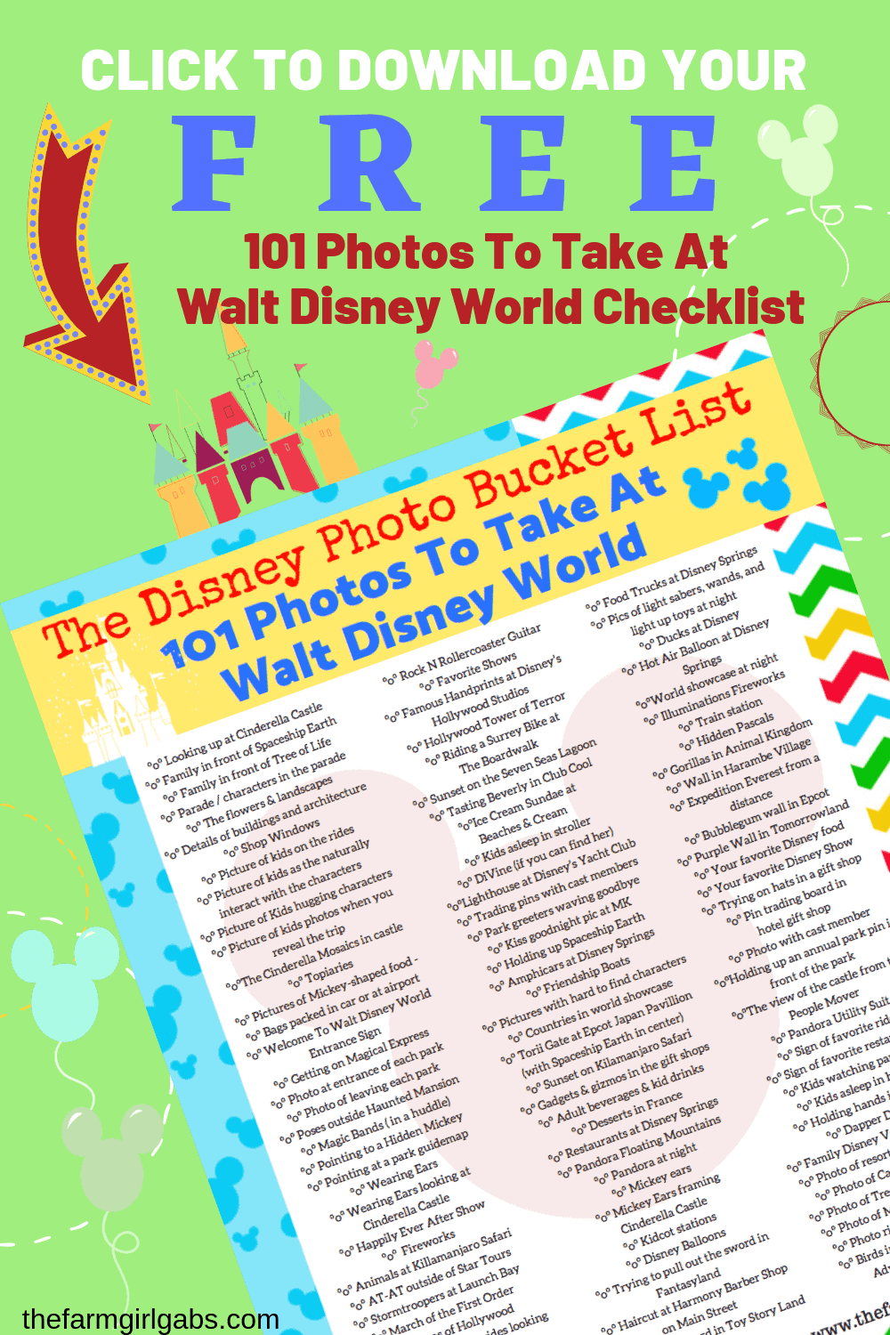 Disney Photo: Ready for the ultimate Disney Photo Bucket List? I gathered some Disney photograph inspiration with these 101 Photos To Take At Walt Disney World.