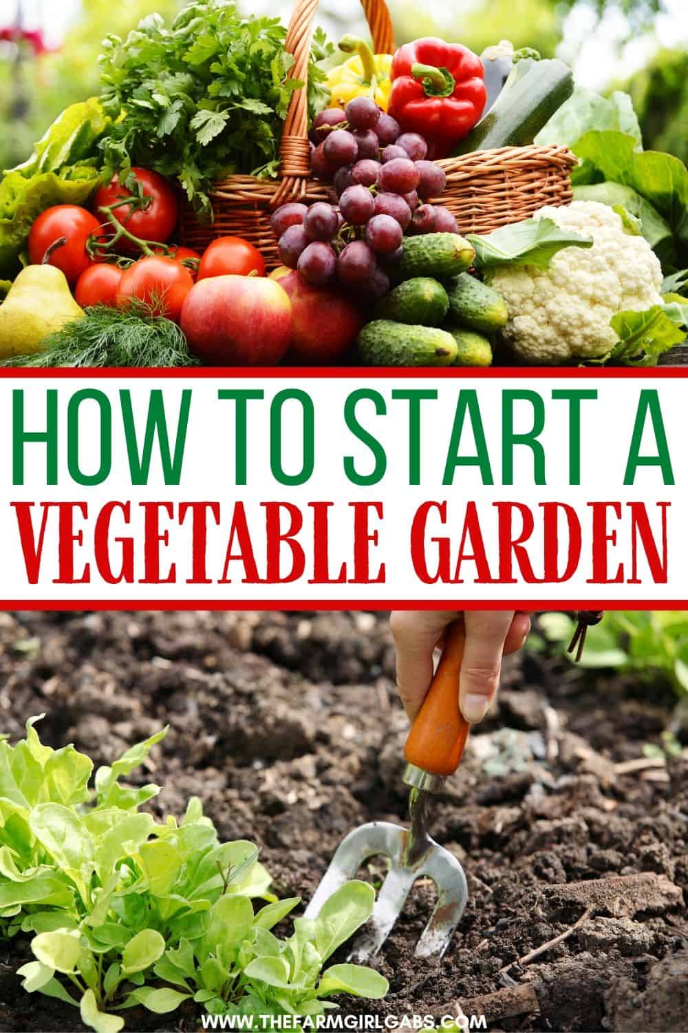 How To Start A Vegetable Garden - The Farm Girl Gabs®