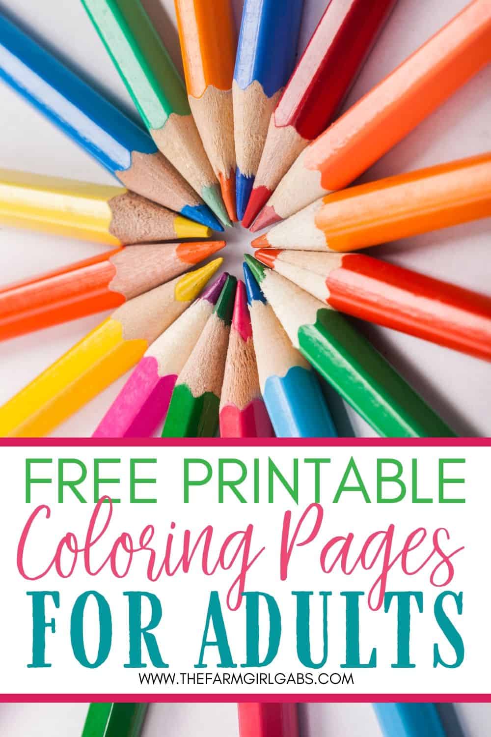 Coloring is not just for kids. Adults need a creative outlet too. Let your creativity soar. Download and print any of these Free Adult Coloring Pages. These free coloring pages for adults will keep you entertained for hours. #adultcoloringpages #coloringpages